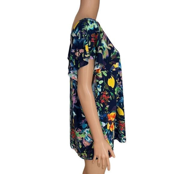 Zac And Rachel Floral Textured Rib Knit top/blouse size 3X NWT. - Picture 5 of 12